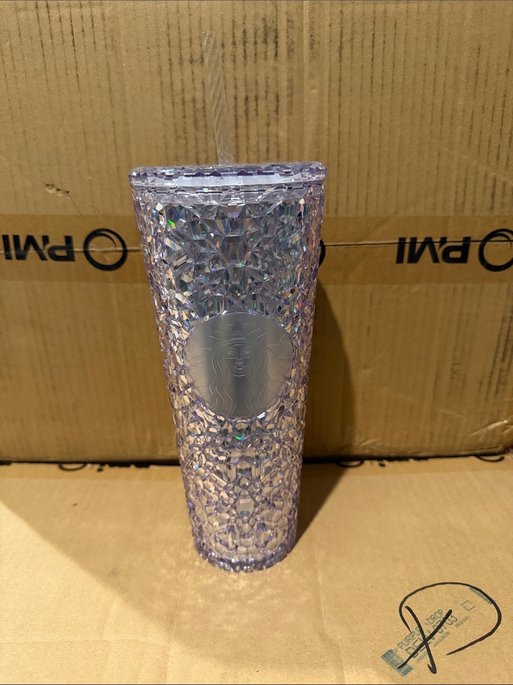 Starbucks Iridescent Lavender Studded Tumbler